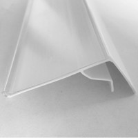 Magasin de détail, supermarché, 8-10mm H, en plastique pvc, étagère en verre, porte-bande de données, 1 pièce