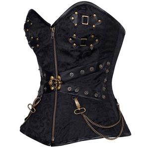 Noir Vintage Corset Gothique Steampunk Vêtements Corset <span class=keywords><strong>grande</strong></span> <span class=keywords><strong>Taille</strong></span> et Bustiers - Product Image 2