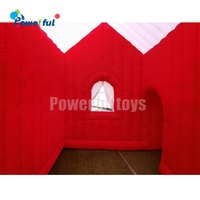 Maison gonflable de la grotte du père noël de noël tente gonflable de cabane de noël du père noël pour la publicité