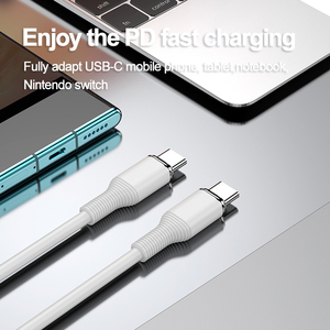 60W TPE USB 2.0 C-C cáp 15 sạc nhanh 3A loại C cáp cho điện thoại & máy tính trong kho sản phẩm - Product Image 3