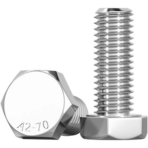 Tianzhuo Hardware Hex Bolts M4 M5 M6 M8 M10 Stainless Steel Grade 8.8 Metric Standard Thread Plain Finish - Product Image 1