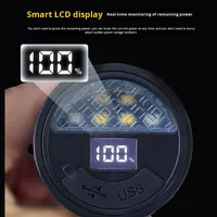 Lampe de travail portative laser blanche transfrontalière, lampe torche deux-en-un multifonctionnelle pour le camping, corps en alliage d'aluminium, portée 100-200m