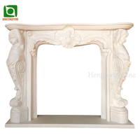 Marbre blanc naturel de Carrare pour la décoration de la maison, cheminée, manteau de cheminée