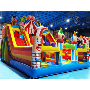 Toboggan Gonflable Commercial Thème Cirque, Combo Gonflable Géant <span class=keywords><strong>Clown</strong></span>, Château Gonflable pour Enfants pour Location, Événements et Fêtes - Product Image 3