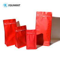 Pochette à fond plat simple personnalisée pochettes alimentaires grains de café en poudre thé collation emballage alimentaire sac d'emballage en plastique