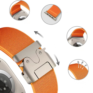 Cinturino Regolabile in <span class=keywords><strong>Nylon</strong></span> per <span class=keywords><strong>Apple</strong></span> <span class=keywords><strong>Watch</strong></span> 10, 46mm 42mm, Cinturino Elastico Intrecciato per <span class=keywords><strong>Apple</strong></span> <span class=keywords><strong>Watch</strong></span> Ultra 2 49mm - Product Image 4