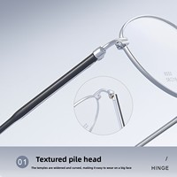 Montures de lunettes de luxe 6550 en alliage, ultra-élastiques, haute technologie, légères, durables, à monture complète
