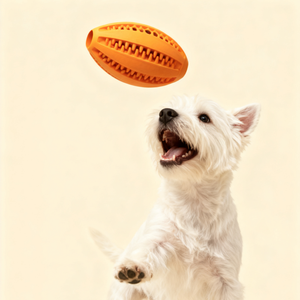 ペット用おもちゃ 漏れやすい食事ボール 犬用噛むおもちゃ＆歯磨き/クリーナー ラバーラグビー クロスボーダーおもちゃ - Product Image 5