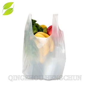 ผู้ผลิตขายส่ง รับพิมพ์โลโก้เอง ถุงใส่เสื้อยืดแบบใส HDPE LDPE สำหรับซุปเปอร์มาร์เก็ต - Product Image 2