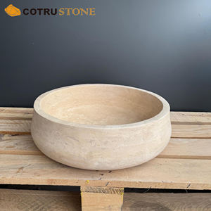 <span class=keywords><strong>Lavabo</strong></span> <span class=keywords><strong>de</strong></span> encimera redondo hecho a mano para <span class=keywords><strong>lavabo</strong></span> <span class=keywords><strong>de</strong></span> piedra natural travertino para decoración <span class=keywords><strong>de</strong></span> tocador <span class=keywords><strong>de</strong></span> baño - Product Image 2
