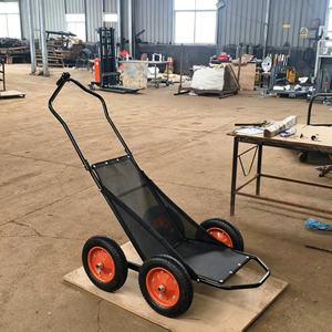 <span class=keywords><strong>Remorque</strong></span> de vélo tout-terrain en métal à quatre roues, capacité 1100 lb, pliable, chariot utilitaire robuste, camping en plein air, expédition - Product Image 6