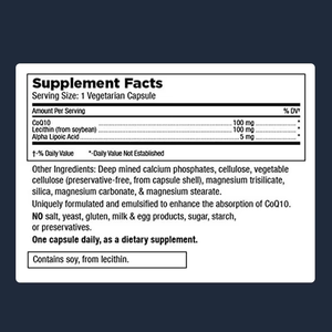 Suplemento de Lecitina de Buena Calidad, Cápsulas Antioxidantes Potentes, Cápsulas de Coenzima Q10 para Adultos, Cápsulas de COQ10 - Product Image 2