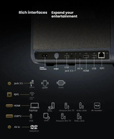 Projecteur de cinéma 3D mini portable 4K avec correction de la distorsion trapézoïdale, mise au point automatique, LED intégrée, Android 11, 3000 lumens, haut-parleurs intégrés HIFI
