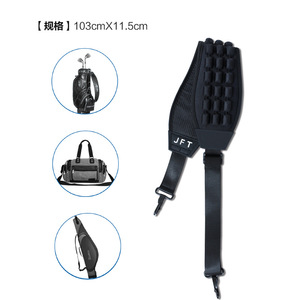 สายสะพายไหล่แบบมีเบาะลม JFT สำหรับถุงกอล์ฟ อุปกรณ์ตกปลา กระเป๋าใบใหญ่ สำหรับทุกเพศ สีดำ โพลีเอสเตอร์ ถอดออกได้ - Product Image 5