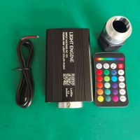 Moteur d'éclairage à fibre optique RGBW 16W/36W alimenté par DC12V, avec télécommande RF et contrôle par application téléphonique, source de lumière à fibre optique pour cinéma maison et ciel étoilé