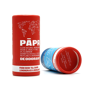 Brand Design Biodegradable Packaging Cardboard Push up Deodorant Stick Containers White Black Brown Kraft Lip Balm <strong>Paper</strong> Tube - Product Image 3