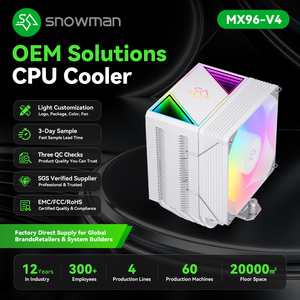 SNOWMAN MX96V4 Recién llegado ARGB Fan 90mm <span class=keywords><strong>Tiny</strong></span> Pc Case Fan Cooling OEM Juego de computadora <span class=keywords><strong>CPU</strong></span> Cooler Best Reviewed ARGB Fan Heatsink - Product Image 3