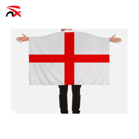 Cape drapeau Haïti personnalisée avec logo, en polyester 90x150cm, pour supporters de football