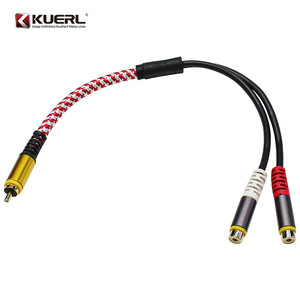 Câble de signal audio KUERL 310 mm 340 mm, séparateur RCA pour mise à niveau du système audio de voiture - Product Image 3