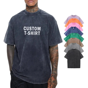 T-shirt da uomo estiva stile retrò, modello blockbuster, 100% cotone, personalizzabile con ricamo e stampa, logo personalizzato - Product Image 2