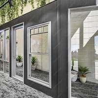 Fenêtre accrochée simple en aluminium Offre Spéciale avec obturateur et verre trempé Low-E