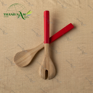 Ensemble de cuillères et fourchettes en bambou écologiques et durables, logo personnalisé, vaisselle biodégradable pour la maison/le restaurant, capacité de 10 ml - Product Image 4