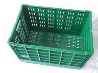 Caisse en plastique pour fruits et légumes Caisses en plastique réutilisables Panier à provisions pour fruits en plastique pliable Caisse pliable