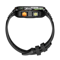 Smartwatch Sportivo Impermeabile con Torcia 3AMT, Schermo IPS Grande da 1,96', Controllo Musica e Chiamate, Orologio Android per Avventure all'Aperto
