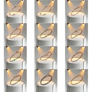 Nouveau Bracelet Coulissant Tennis en Argent 925 avec Cœur Scintillant et Rose Éternelle, Bijou Charm DIY Tendance, Cadeau Exquis 2026 - Product Image 2