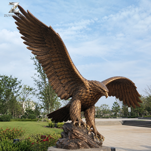 Sculpture d'<span class=keywords><strong>aigle</strong></span> en bronze, grande statue d'oiseau en vol, art animalier extérieur pour la décoration de jardin, villa, parc, hôtel, paysage - Product Image 3