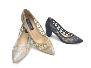 Womens Lace Mesh <strong>Court</strong> <strong>Shoe</strong> Rhinestone Lady <strong>Shoes</strong> Pointed Toe <strong>Block</strong> <strong>Heel</strong> Comfort Styles - Product Image 2