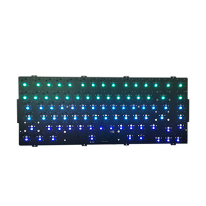 Thiết Kế Nhà Máy Oem Dịch Vụ Tùy Chỉnh Fr4 Qmk Thông Qua 40% 50% 60% 65% 70% TKL Tenkeyless RGB Hotswap Ổ Cắm Bàn Phím Máy Tính <span class=keywords><strong>Pcb</strong></span> Hội Đồng Quản Trị - Product Image 6