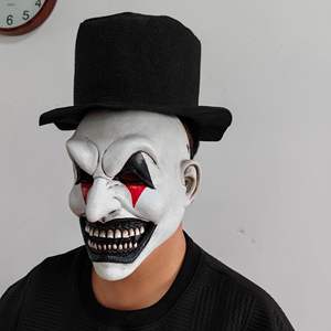 Máscara <span class=keywords><strong>de</strong></span> payaso Máscara <span class=keywords><strong>de</strong></span> cara <span class=keywords><strong>completa</strong></span> <span class=keywords><strong>de</strong></span> Halloween Cubierta <span class=keywords><strong>de</strong></span> cabeza <span class=keywords><strong>de</strong></span> látex Cubierta <span class=keywords><strong>de</strong></span> cabeza <span class=keywords><strong>de</strong></span> terror Tricky Scary Costume Props Movie Face Mask Cosplay Props - Product Image 5