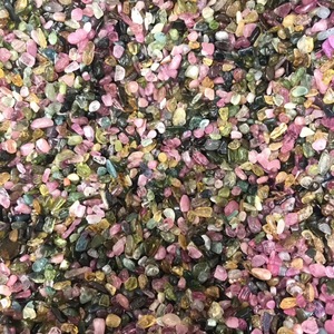 Commercio all'ingrosso Per La Decorazione del Giardino Naturale <span class=keywords><strong>Tormalina</strong></span> Schiacciato Tumbled <span class=keywords><strong>Pietra</strong></span> Di Cristallo di Ghiaia - Product Image 4