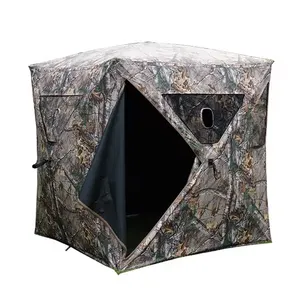 Hunting Tent Duck Camouflage Blind See Trough Ground Blind Chair Hide Canvas Through Inflatable Foldable Waterproof Hunting Tent