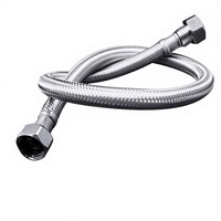 Tuyau d'extension de robinet moderne de 1 m, 1,5 mm, pour salle de bain, en matériau EPDM durable, filetage femelle-mâle 80 ℃   Flexible 120 psi 1/2 pouce