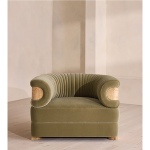Tapicería meticulosamente hecha a mano Burl Design Hotel interior hecho a mano descansado sillón de sala de estar - Product Image 2