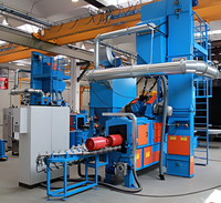 Machine de sablage COGEIM pour bouteilles de gaz, cylindres et tubes en acier – Équipement de nettoyage de surface par sablage