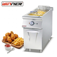 Friteuse électrique commerciale 28L sans ventilation en acier inoxydable pour restaurant