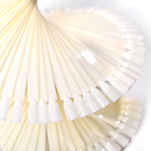 KADS 120 Tips Nail Color Display <b>Stand</b> Stick Rotating Display Rack Detachable Practice Tool <b>Fan</b> Shaped Color Cards Supplies - Product Image 5