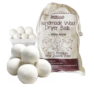Handgemachte intelligente Schafwolle Trocken wasch ball spezielle Woll trocknungs kugel für Trockner Bio-Wollt rockner bälle für Wäsche