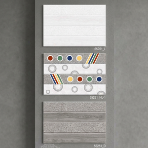Sober Glossy Ceramic <b>Wall</b> <b>Tiles</b> 300x450mm Simple Design for Kitchen <b>Bathroom</b> Home Interiors - Product Image 4