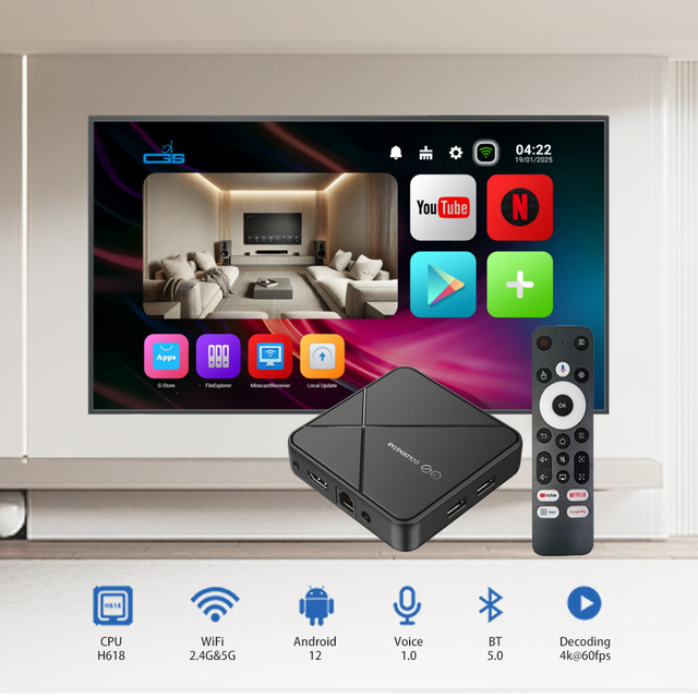 Allwinner H313 Android 10 TV Box 1GB+8GB Quad Core WiFi 2.4G 4K Media Player G31 GPU with OTA Upgrade
