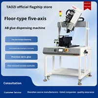 Distributeur de colle entièrement automatique sur pied 551, machine de collage rotative à cinq axes avec servo-poussée pour colle AB, capacité 100 kg