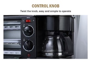 Compatible <span class=keywords><strong>con</strong></span> <span class=keywords><strong>horno</strong></span> doméstico multifuncional OME, <span class=keywords><strong>cafetera</strong></span>, <span class=keywords><strong>parrilla</strong></span> de barbacoa <span class=keywords><strong>y</strong></span> máquina de desayuno automática 3 en 1. - Product Image 4
