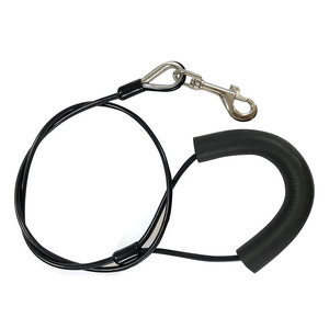 Venta directa de fábrica, accesorios para mascotas, cuerda de alambre de acero metálico recubierta de PU, cable de amarre para perros, correas para perros, correa para perros - Product Image 1