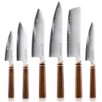 Grandsharp Kitchen Chefsmessenset Japanse ZDP189 staal Santoku Nakiri Utility Schilmesjes Natuurlijk Afrikaans Mkuruti houten handvat