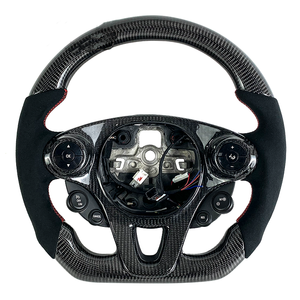 Volante de Fibra de Carbono Forjado Perforado para <span class=keywords><strong>Mercedes</strong></span> <span class=keywords><strong>Benz</strong></span> W204 W205 W211 W212 CLA W176 W177 ML W166 X253 W221 W222 <span class=keywords><strong>AMG</strong></span> - Product Image 2
