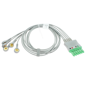 Infinity ECG Leadwires 5 Lead Tipo integrado Snap AHA Estándar ECG Cable Accesorios Caremed Factory - Product Image 4