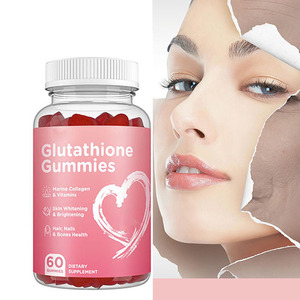 Glutatión rosa fresa para blanquear la piel, colágeno, vitamina <span class=keywords><strong>C</strong></span>, crema hidratante brillante, gomitas naturales, gomitas de glutatión con colágeno - Product Image 1